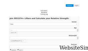 strengthlevel.com Screenshot