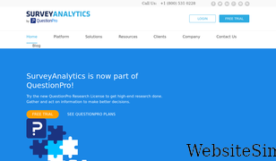 surveyanalytics.com Screenshot
