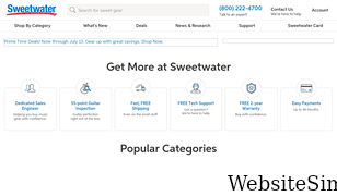 sweetwater.com Screenshot