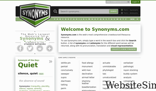 synonyms.com Screenshot