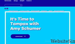tampax.com Screenshot