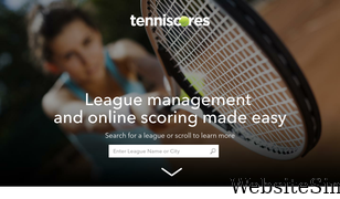 tenniscores.com Screenshot