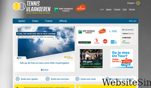 tennisvlaanderen.be Screenshot
