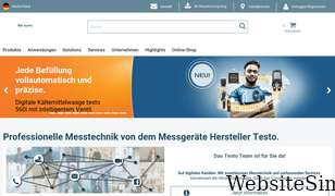testo.com Screenshot