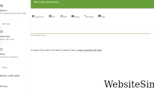 the-qrcode-generator.com Screenshot