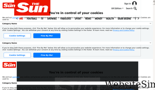 thesun.co.uk Screenshot