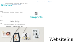 tinyprints.com Screenshot