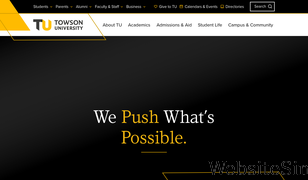 towson.edu Screenshot