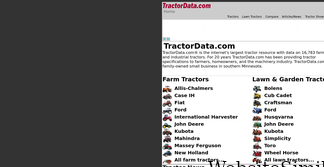 tractordata.com Screenshot