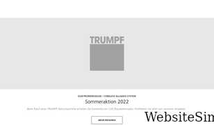 trumpf.com Screenshot