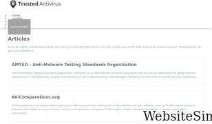 trustedantiviruscompare.com Screenshot