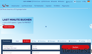 tui.com Screenshot