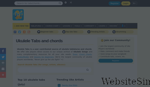 ukulele-tabs.com Screenshot