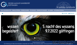 uni-goettingen.de Screenshot