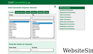 unitconverters.net Screenshot