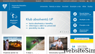 upol.cz Screenshot