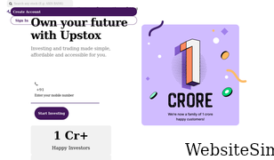 upstox.com Screenshot