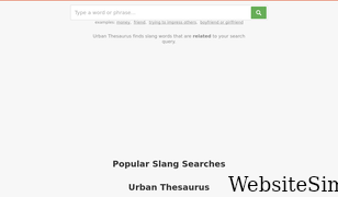 urbanthesaurus.org Screenshot