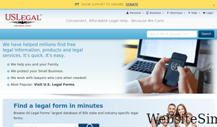 uslegal.com Screenshot