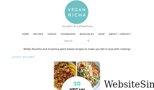 veganricha.com Screenshot