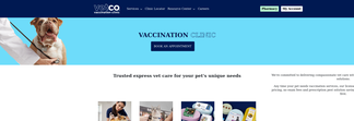 vetcoclinics.com Screenshot