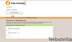 vide-greniers.org Screenshot