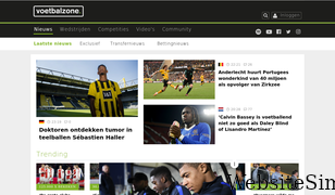 voetbalzone.nl Screenshot