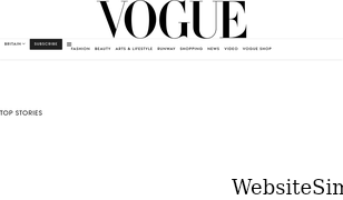 vogue.co.uk Screenshot