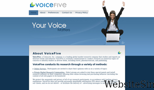 voicefive.com Screenshot