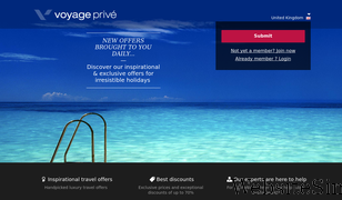 voyage-prive.co.uk Screenshot