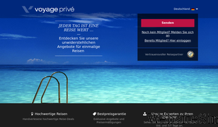 voyage-prive.com Screenshot