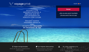 voyage-prive.es Screenshot