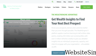 wealthengine.com Screenshot