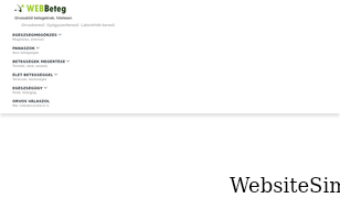 webbeteg.hu Screenshot