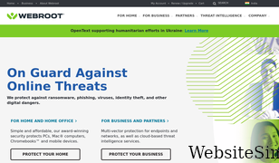webroot.com Screenshot