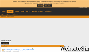 websleuths.com Screenshot