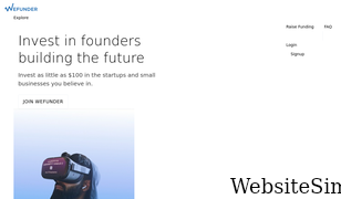 wefunder.com Screenshot
