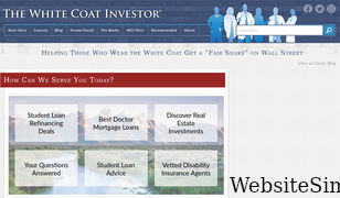 whitecoatinvestor.com Screenshot