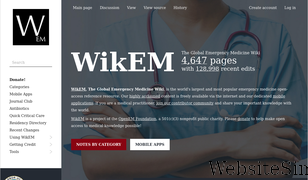 wikem.org Screenshot