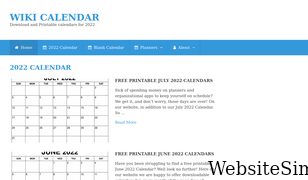 wiki-calendar.com Screenshot