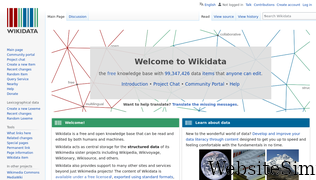 wikidata.org Screenshot