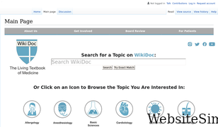 wikidoc.org Screenshot