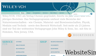 wiley-vch.de Screenshot