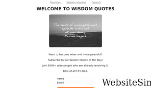 wisdomquotes.com Screenshot