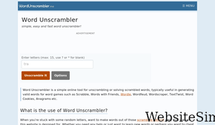 wordunscrambler.me Screenshot
