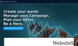 worldanvil.com Screenshot