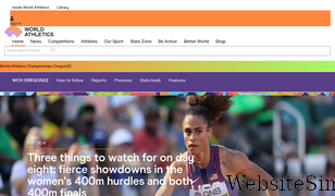 worldathletics.org Screenshot