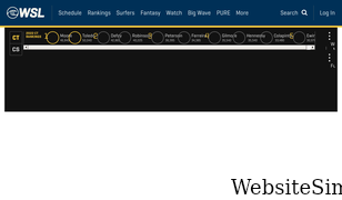 worldsurfleague.com Screenshot