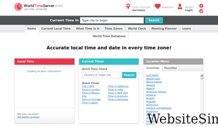 worldtimeserver.com Screenshot
