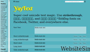 yaytext.com Screenshot